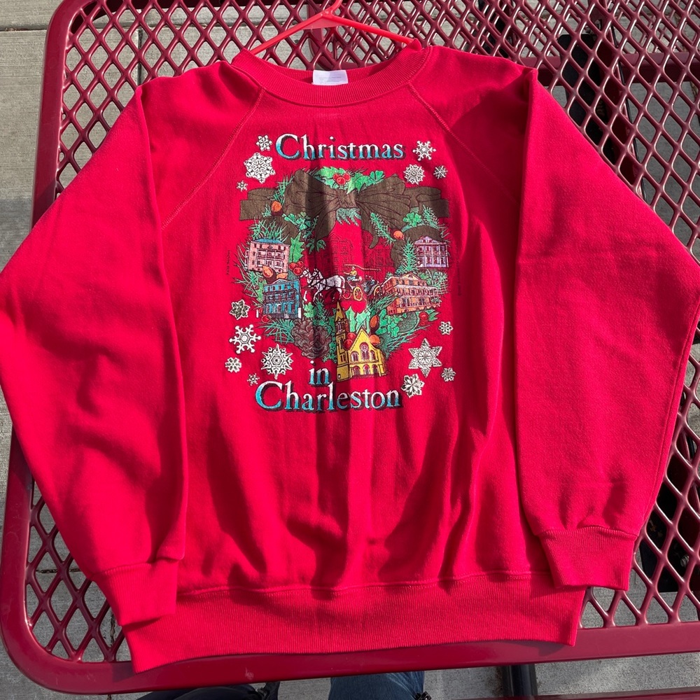 Vintage 1988 Christmas in Charleston Crewneck Size Medium